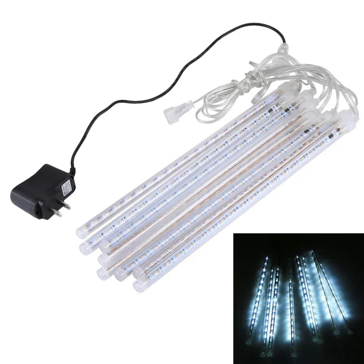 ไฟแท่ง LED 17 หลอดสำหรับคริสต์มาส 8 ชิ้น ขนาด 30 ซม./สีน้ำเงิน, 8 ชิ้น ขนาด 30 ซม./สีสันสดใส, 8 ชิ้น ขนาด 30 ซม./สีขาว