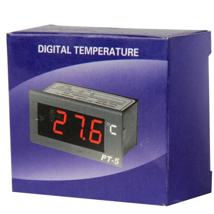 เครื่องวัดอุณหภูมิแบบดิจิตอล LCD สำหรับตู้เย็นและช่องแช่แข็ง ช่วงอุณหภูมิ: -40 ถึง 110 องศาเซลเซียส, PT-5