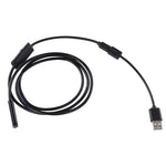 กล้องงูตรวจสอบท่อ Micro USB กันน้ำ พร้อมไฟ LED 6 ดวง สำหรับโทรศัพท์ Android OTG, ความยาว: 1 เมตร, เส้นผ่านศูนย์กลางเลนส์: 7 มม., 7 มม.