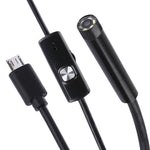 กล้องงูตรวจสอบท่อ Micro USB กันน้ำ พร้อมไฟ LED 6 ดวง สำหรับโทรศัพท์ Android OTG, ความยาว: 1 เมตร, เส้นผ่านศูนย์กลางเลนส์: 7 มม., 7 มม.