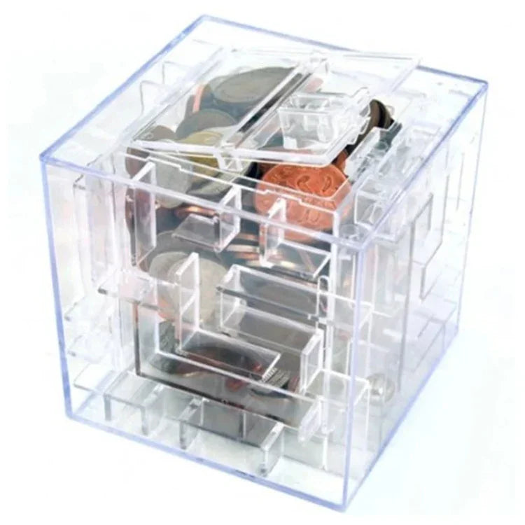 กล่องของขวัญออมสินปริศนา 3D แบบโปร่งใส, ออมสินปริศนา 3D