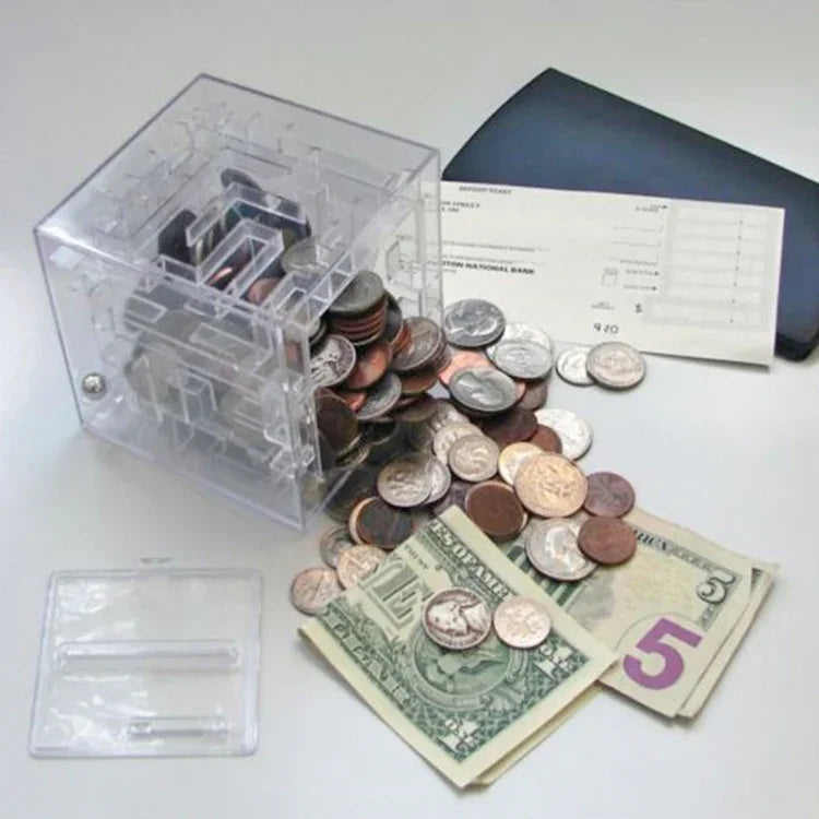 กล่องของขวัญออมสินปริศนา 3D แบบโปร่งใส, ออมสินปริศนา 3D