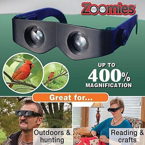 แว่นขยายสวมศีรษะ Zoomies กำลังขยาย 400% 4X