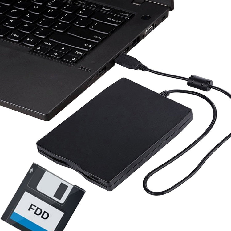 ไดรฟ์แฟลปปี้ดิสก์ USB ภายนอกแบบพกพา 3.5 นิ้ว 1.44MB FDD สำหรับแล็ปท็อปและเดสก์ท็อป