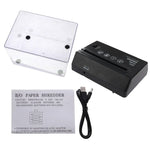 เครื่องทำลายเอกสารขนาดเล็ก USB พร้อมที่เปิดจดหมาย