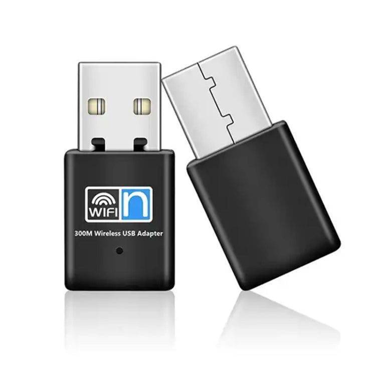 การ์ดอะแดปเตอร์เครือข่าย USB ไร้สาย 300Mbps 802.11N Nano