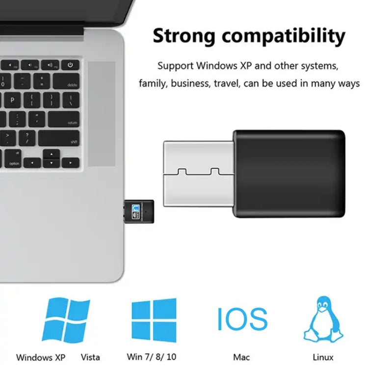 การ์ดอะแดปเตอร์เครือข่าย USB ไร้สาย 300Mbps 802.11N Nano