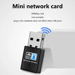 การ์ดอะแดปเตอร์เครือข่าย USB ไร้สาย 300Mbps 802.11N Nano