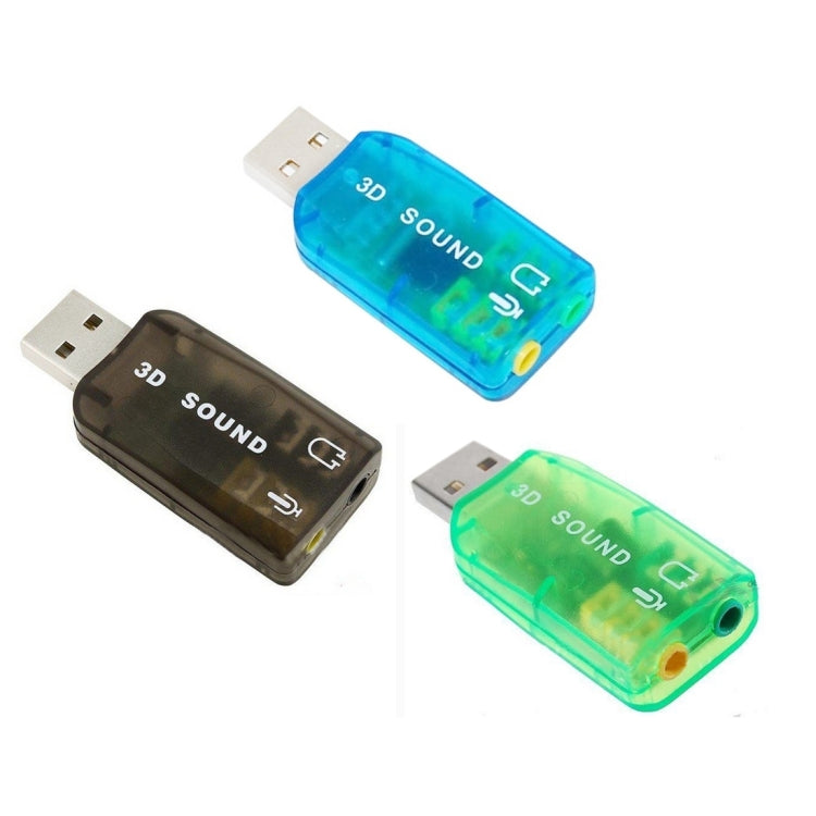 อะแดปเตอร์การ์ดเสียงภายนอก USB DSP 5.1 ช่องสัญญาณโมโน (ส่งสีสุ่ม)