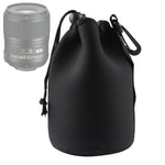 กระเป๋าใส่เลนส์กล้อง SLR ทำจากนีโอพรีน พร้อมตะขอเกี่ยว, ขนาด 10x18 ซม., ขนาด 10x18 ซม.