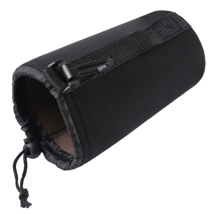 กระเป๋าใส่เลนส์กล้อง SLR ทำจากนีโอพรีน พร้อมตะขอเกี่ยว, ขนาด 10x18 ซม., ขนาด 10x18 ซม.
