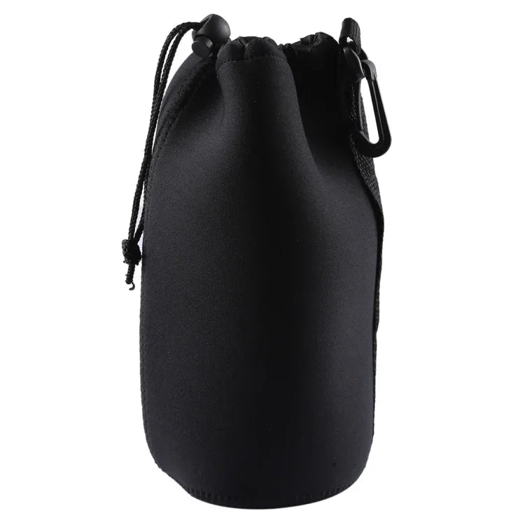 กระเป๋าใส่เลนส์กล้อง SLR ทำจากนีโอพรีน พร้อมตะขอเกี่ยว, ขนาด 10x22 ซม., ขนาด 10x22 ซม.