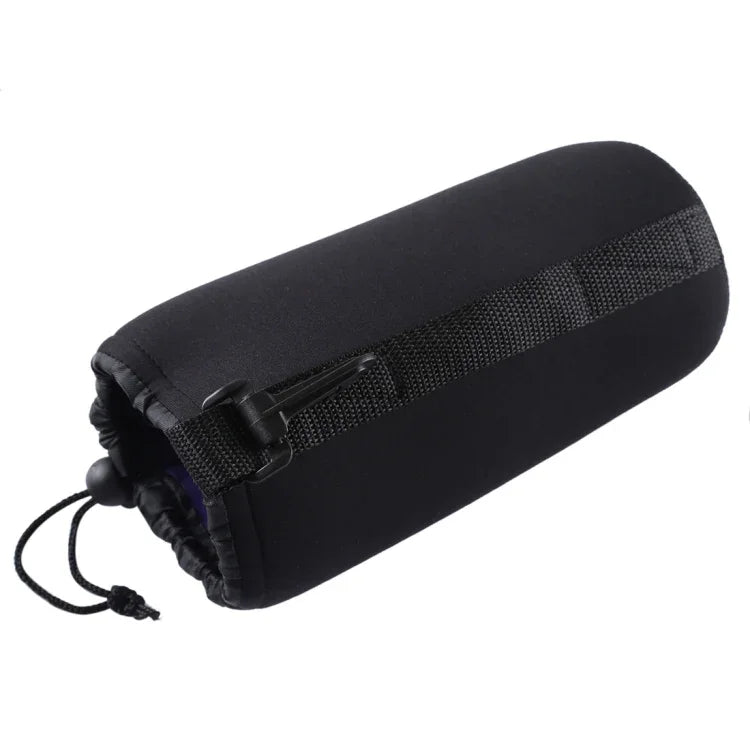กระเป๋าใส่เลนส์กล้อง SLR ทำจากนีโอพรีน พร้อมตะขอเกี่ยว, ขนาด 10x22 ซม., ขนาด 10x22 ซม.