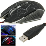 เมาส์เกมมิ่งออปติคอลมีสาย USB 6D สำหรับคอมพิวเตอร์ PC แล็ปท็อป, USB 6D