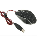 เมาส์เกมมิ่งออปติคอลมีสาย USB 6D สำหรับคอมพิวเตอร์ PC แล็ปท็อป, USB 6D