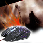 เมาส์เกมมิ่งออปติคอลมีสาย USB 6D สำหรับคอมพิวเตอร์ PC แล็ปท็อป, USB 6D