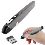 เมาส์ปากกาไร้สาย 2.4GHz 500 / 1000DPI พร้อมตัวรับสัญญาณ USB ขนาดเล็ก, ระยะส่งสัญญาณ: 10 เมตร, 500 / 1000DPI สีน้ำเงิน, 500 / 1000DPI สีเทา
