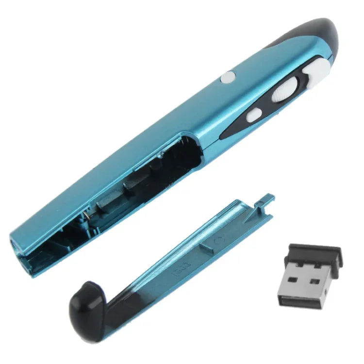 เมาส์ปากกาไร้สาย 2.4GHz 500 / 1000DPI พร้อมตัวรับสัญญาณ USB ขนาดเล็ก, ระยะส่งสัญญาณ: 10 เมตร, 500 / 1000DPI สีน้ำเงิน, 500 / 1000DPI สีเทา