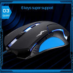 เมาส์เกม USB แบบมีสาย T7 เปลี่ยนสีได้ 3 สี 1200 DPI 1600 DPI 2400 DPI, T7