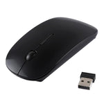 เมาส์ออปติคอลเลเซอร์ไร้สาย 2.4GHz แบบบางพิเศษ พร้อมตัวรับสัญญาณ USB ขนาดเล็ก, เสียบแล้วใช้งานได้ทันที