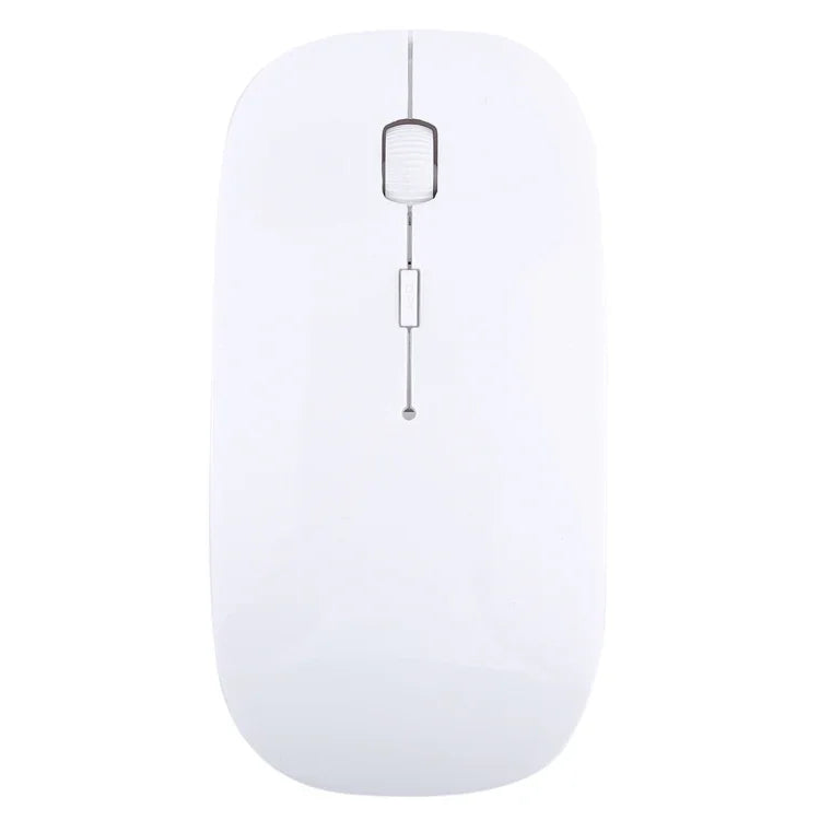เมาส์ออปติคอลเลเซอร์ไร้สาย 2.4GHz แบบบางพิเศษ พร้อมตัวรับสัญญาณ USB ขนาดเล็ก, เสียบแล้วใช้งานได้ทันที