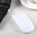 เมาส์ออปติคอลเลเซอร์ไร้สาย 2.4GHz แบบบางพิเศษ พร้อมตัวรับสัญญาณ USB ขนาดเล็ก, เสียบแล้วใช้งานได้ทันที