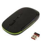 เมาส์ไร้สาย 2.4GHz แบบบางพิเศษ สีดำ สีเงิน