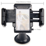 For iPhone, Galaxy, Sony, Lenovo, HTC, Huawei, and other Smartphones of Width: 5.1cm- 10.5cm, Suction Cup Car Holder