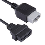 5 Pin to 16 Pin OBDII Diagnostic Cable for Honda, Full Length: 20.5cm, 5 Pin to 16 Pin