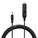 อะแดปเตอร์ปลั๊กจ่ายไฟ DC 2A 5.5 x 2.1 มม. พร้อมสายชาร์จม้วนสำหรับรถยนต์ ความยาว 40-140 ซม. 5.5 x 2.1 มม.