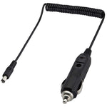อะแดปเตอร์ปลั๊กจ่ายไฟ DC 2A 5.5 x 2.1 มม. พร้อมสายชาร์จม้วนสำหรับรถยนต์ ความยาว 40-140 ซม. 5.5 x 2.1 มม.
