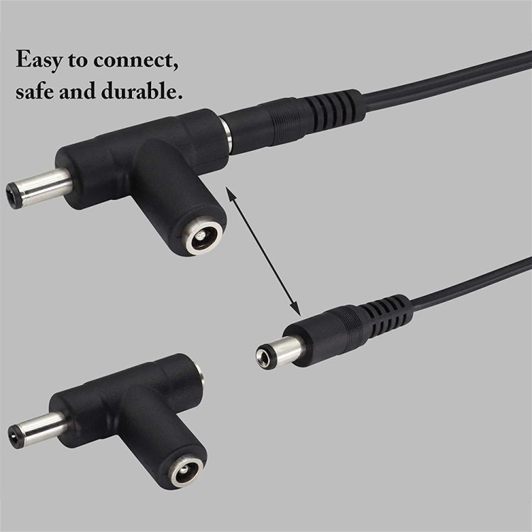อะแดปเตอร์ปลั๊กจ่ายไฟ DC 2A 5.5 x 2.1 มม. พร้อมสายชาร์จม้วนสำหรับรถยนต์ ความยาว 40-140 ซม. 5.5 x 2.1 มม.