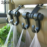 KANEED Car Vehicle Multi-functional Seat Headrest Bag Hanger Hook Holder Seat Headrest Hanger Hanging Holder Double Hooks, Car Double Hooks, UK Stock Double Hooks, US Stock Double Hooks