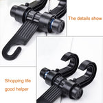 KANEED Car Vehicle Multi-functional Seat Headrest Bag Hanger Hook Holder Seat Headrest Hanger Hanging Holder Double Hooks, Car Double Hooks, UK Stock Double Hooks, US Stock Double Hooks