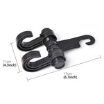 KANEED Car Vehicle Multi-functional Seat Headrest Bag Hanger Hook Holder Seat Headrest Hanger Hanging Holder Double Hooks, Car Double Hooks, UK Stock Double Hooks, US Stock Double Hooks