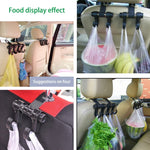 KANEED Car Vehicle Multi-functional Seat Headrest Bag Hanger Hook Holder Seat Headrest Hanger Hanging Holder Double Hooks, Car Double Hooks, UK Stock Double Hooks, US Stock Double Hooks