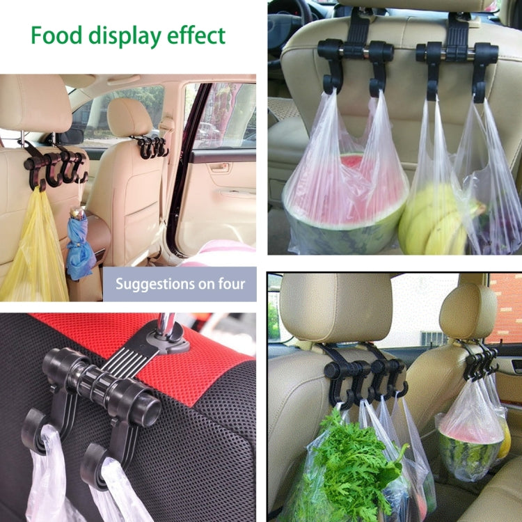 KANEED Car Vehicle Multi-functional Seat Headrest Bag Hanger Hook Holder Seat Headrest Hanger Hanging Holder Double Hooks, Car Double Hooks, UK Stock Double Hooks, US Stock Double Hooks