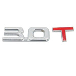 3D Universal Decal Chromed Metal Car Emblem Badge Sticker Car Trailer Gas Displacement Identification, Size: 8.5x2.5 cm, 3.0T, 1.6T, 1.8T, 2.0T, 2.2T, 2.4T, 2.5T, 2.8T