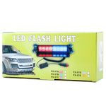 8W 800LM 8-LED 3-Modes Adjustable Angle Car Strobe Flash Dash Emergency Light Warning Lamp with Suckers, DC 12V, White + Red, White + Yellow, Red + Blue, Blue, Red, White, Yellow