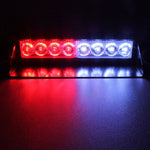 8W 800LM 8-LED 3-Modes Adjustable Angle Car Strobe Flash Dash Emergency Light Warning Lamp with Suckers, DC 12V, White + Red, White + Yellow, Red + Blue, Blue, Red, White, Yellow