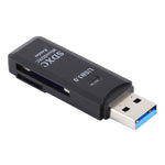 เครื่องอ่านการ์ด USB 3.0 2-in-1 ความเร็วสูง 5Gbps รองรับการ์ด SD / TF