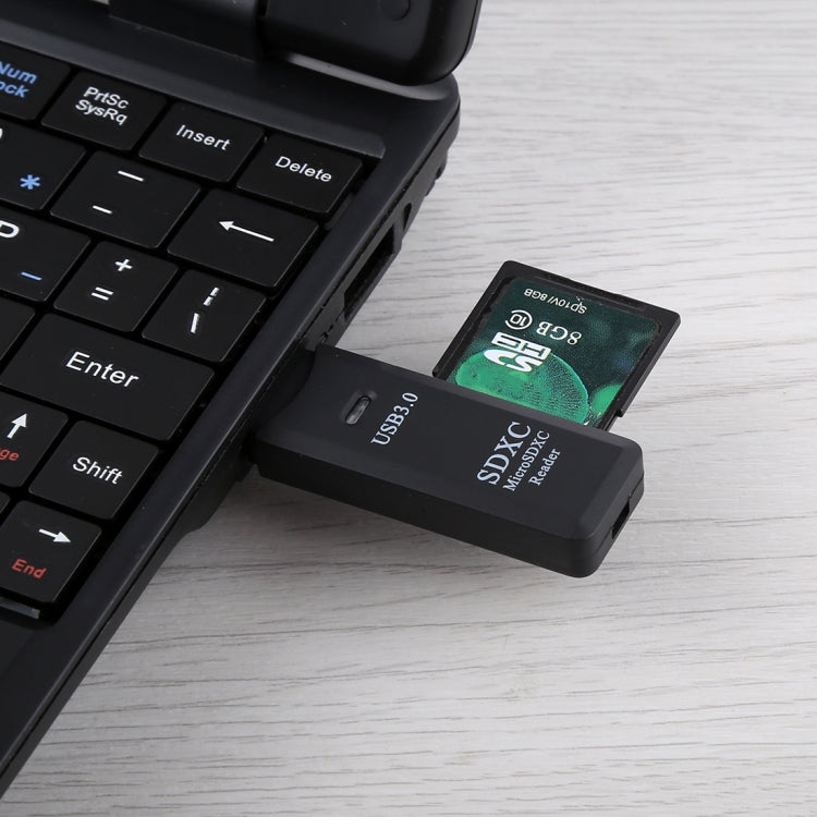 เครื่องอ่านการ์ด USB 3.0 2-in-1 ความเร็วสูง 5Gbps รองรับการ์ด SD / TF