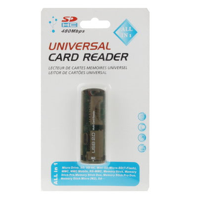 เครื่องอ่านการ์ด USB 2.0 หลายช่อง รองรับ SD/MMC, MS, TF, M2