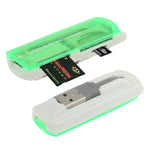 เครื่องอ่านการ์ด USB 2.0 หลายช่อง รองรับ SD/MMC, MS, TF, M2