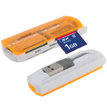 เครื่องอ่านการ์ด USB 2.0 หลายช่อง รองรับ SD/MMC, MS, TF, M2