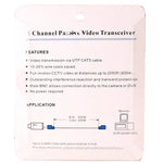 2 ชิ้น สายวิดีโอแบบพาสซีฟ 1 ช่อง UTP BNC Cat5 แบบส่งสัญญาณสองทาง, X202E
