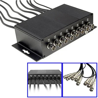 8チャンネルCCTV BNCサージアレスタ サージプロテクター装置 (CoaxJK/ V8), CoaxJK/ V8