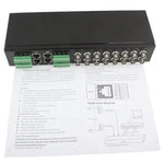 เครื่องรับส่งสัญญาณวิดีโอ UTP แบบพาสซีฟ 16 ช่อง แบบติดตั้งในแร็คสำหรับ CCTV