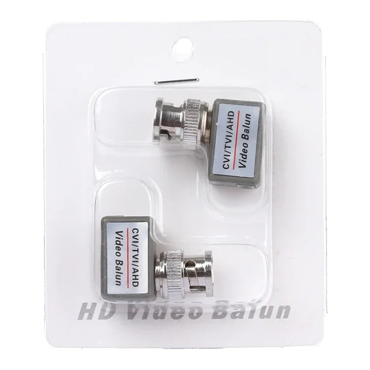 อะแดปเตอร์บาลันวิดีโอแบบพาสซีฟ 1 ช่อง CVI/TVI/AHD รุ่น 202C-HD 2 ชิ้น, 202C-HD