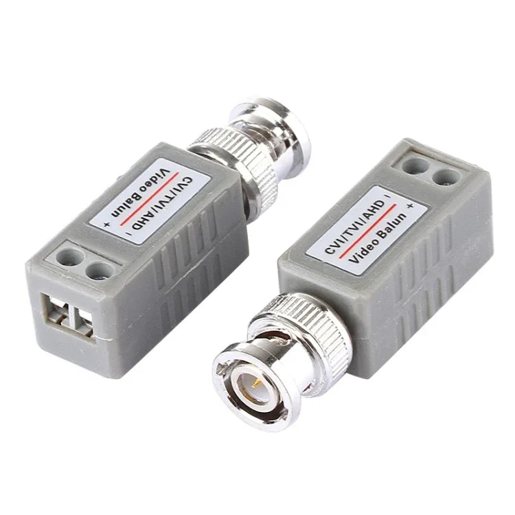 อะแดปเตอร์บาลันวิดีโอแบบพาสซีฟ 1 ช่อง CVI/TVI/AHD รุ่น 202E-HD 2 ชิ้น, 202E-HD